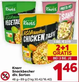 Billa Knorr Snackbecher Angebot