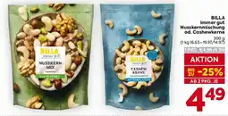 Billa BILLA immer gut Nusskernmischung od. Cashewkerne Angebot