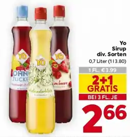 Billa Yo Sirup Angebot
