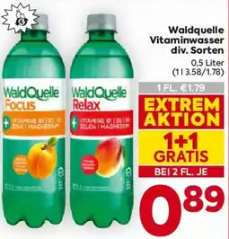 Billa Waldquelle Vitaminwasser Angebot