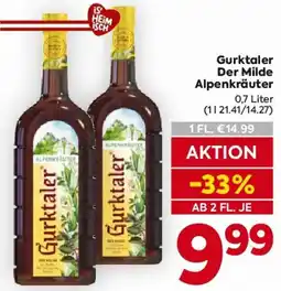 Billa Gurktaler Der Milde Alpenkräuter Angebot