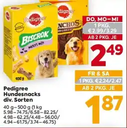 Billa Pedigree Hundesnacks Angebot