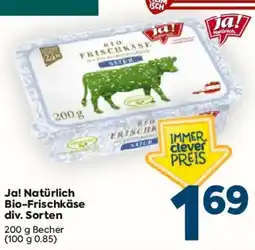 Billa Ja! Natürlich Bio-Frischkäse Angebot
