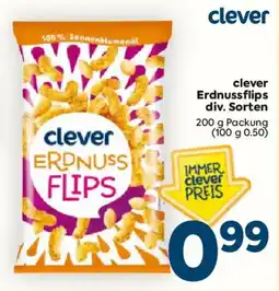 Billa clever Erdnussflips Angebot