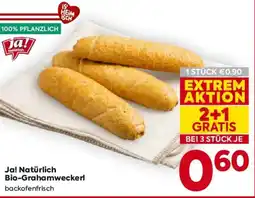 Billa Ja! Natürlich Bio-Grahamweckerl Angebot