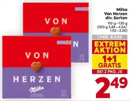 Billa Milka Von Herzen Angebot