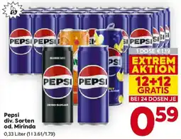 Billa Pepsi od. Mirinda Angebot