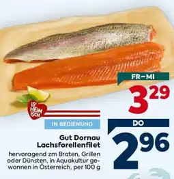 Billa Gut Dornau Lachsforellenfilet Angebot
