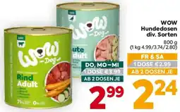 Billa WOW Hundedosen Angebot