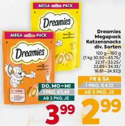 Billa Dreamies Megapack Katzensnacks Angebot