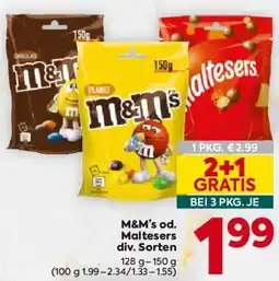 Billa M&M's od. Maltesers Angebot