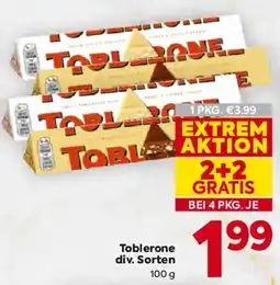 Billa Toblerone Angebot