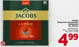 Billa Jacobs Nespresso-kompatible Alukapseln Angebot