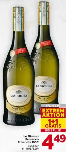 Billa La Gioiosa Prosecco Frizzante DOC Angebot