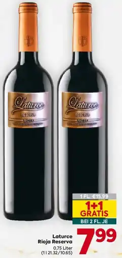 Billa Laturce Rioja Reserva Angebot