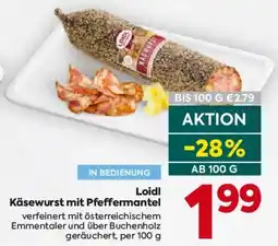 Billa Loidl Käsewurst mit Pfeffermantel Angebot