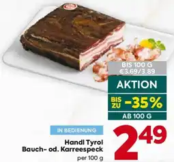 Billa Handl Tyrol Bauch od. Karreespeck Angebot