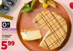 Billa Cheesecake mit ZERO+ Angebot