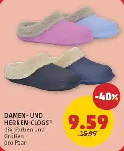 PENNY Damen und herren-clogs Angebot