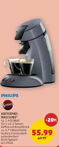 PENNY Philips Senseo Kaffeepad Maschine Angebot