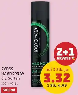 PENNY Syoss Haarspray Angebot
