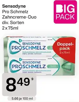 Bipa Sensodyne Pro Schmelz Zahncreme-Duo Angebot