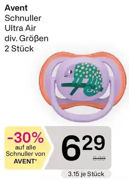 Bipa Avent Schnuller Ultra Air Angebot
