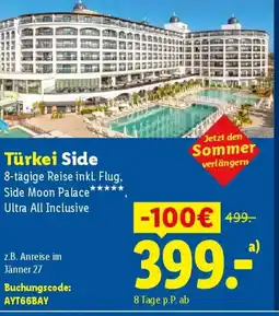Lidl Türkei Side Angebot