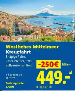 Lidl Westliches Mittelmeer Kreuzfahrt Angebot
