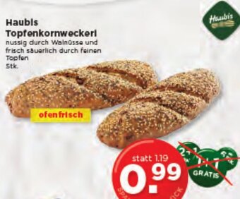 Unimarkt Haubis Topfenkornweckerl Angebot