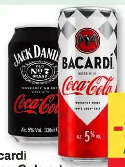 MPreis Bacardi Rum-Coca Cola Angebot