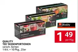 Transgourmet QUALITY TEE TASSENPORTIONEN Angebot