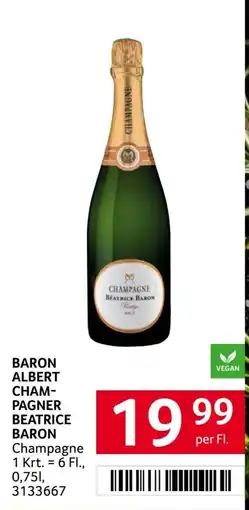 Transgourmet Baron Albert Champagner Beatrice Baron Angebot