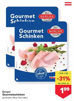 MPreis Berger Gourmetschinken Angebot