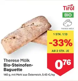 MPreis Therese Molk Bio-Steinofen-Baguette Angebot