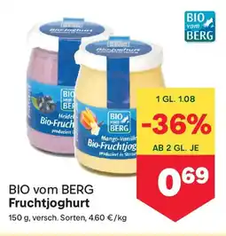 MPreis BIO vom BERG Fruchtjoghurt Angebot