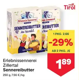 MPreis Erlebnissennerei Zillertal Sennereibutter Angebot