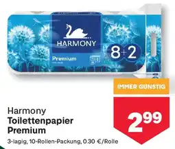 MPreis Harmony Toilettenpapier Premium Angebot