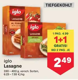 MPreis iglo Lasagne Angebot
