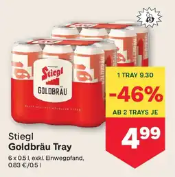 MPreis Stiegl Goldbräu Tray Angebot