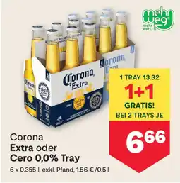 MPreis Corona Extra oder Cero 0,0% Tray Angebot