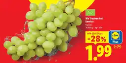 Lidl Bio Trauben hell kernlos Angebot