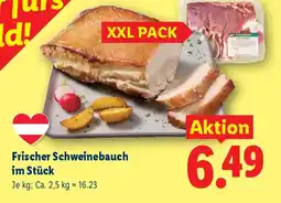 Lidl Frischer Schweinebauch im Stück Angebot