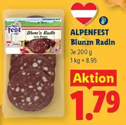 Lidl Alpenfest Blunzn Radln Angebot