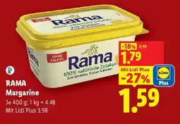 Lidl Rama Margarine Angebot