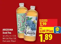 Lidl Arizona Iced Tea Angebot