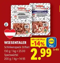 Lidl Wiesentaler Schinkenspeck-Stifterl Angebot