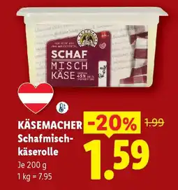 Lidl Käsemacher Schafmisch-käserolle Angebot
