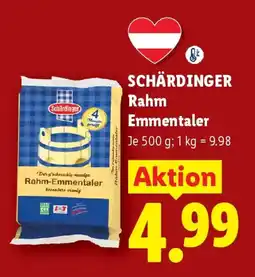 Lidl Schärdinger Rahm Emmentaler Angebot