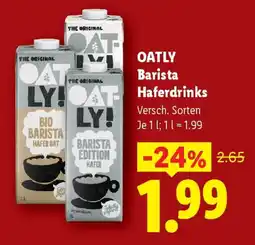 Lidl Oatly Barista Haferdrinks Angebot